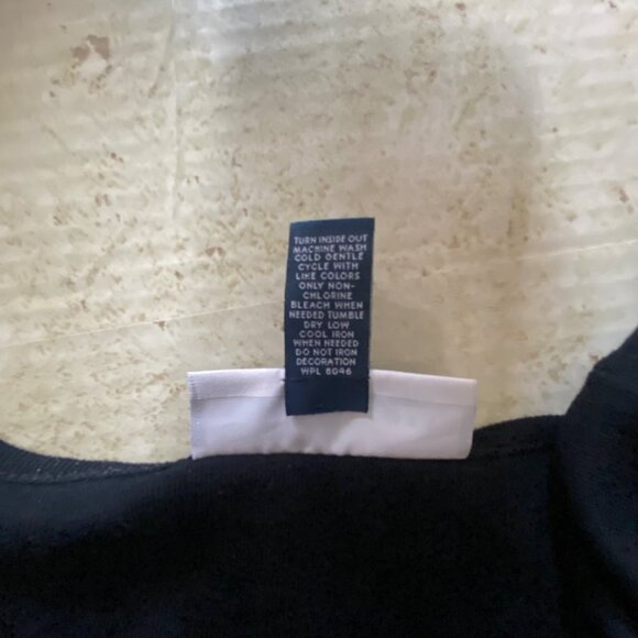 Karen Scott Black Long Sleeve Top With Rhinestone Christmas Tree Design Size XL - Picture 8 of 8